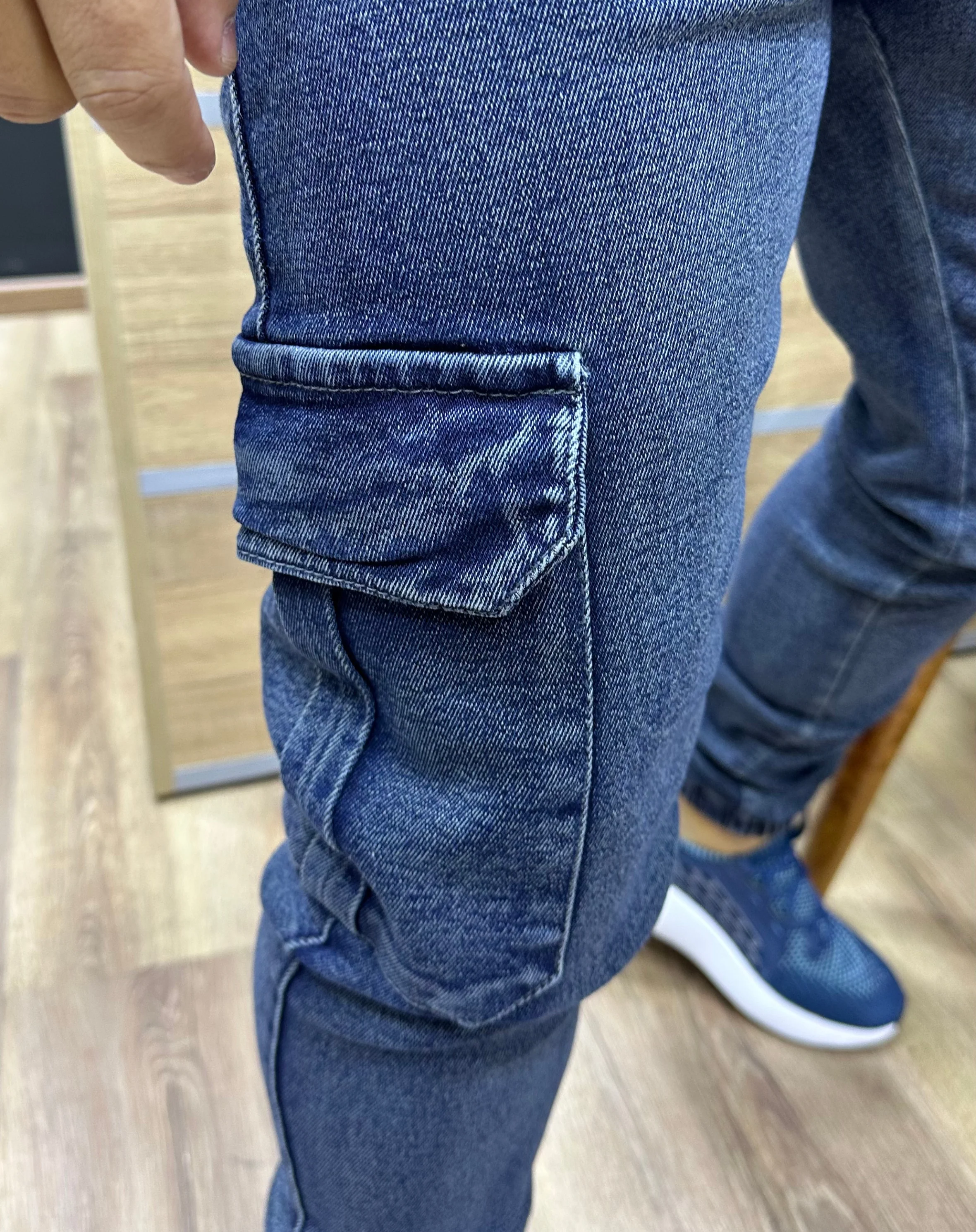 CARGO JEAN Avec Bande M1 - DIRTY (Élastique) - Image 2