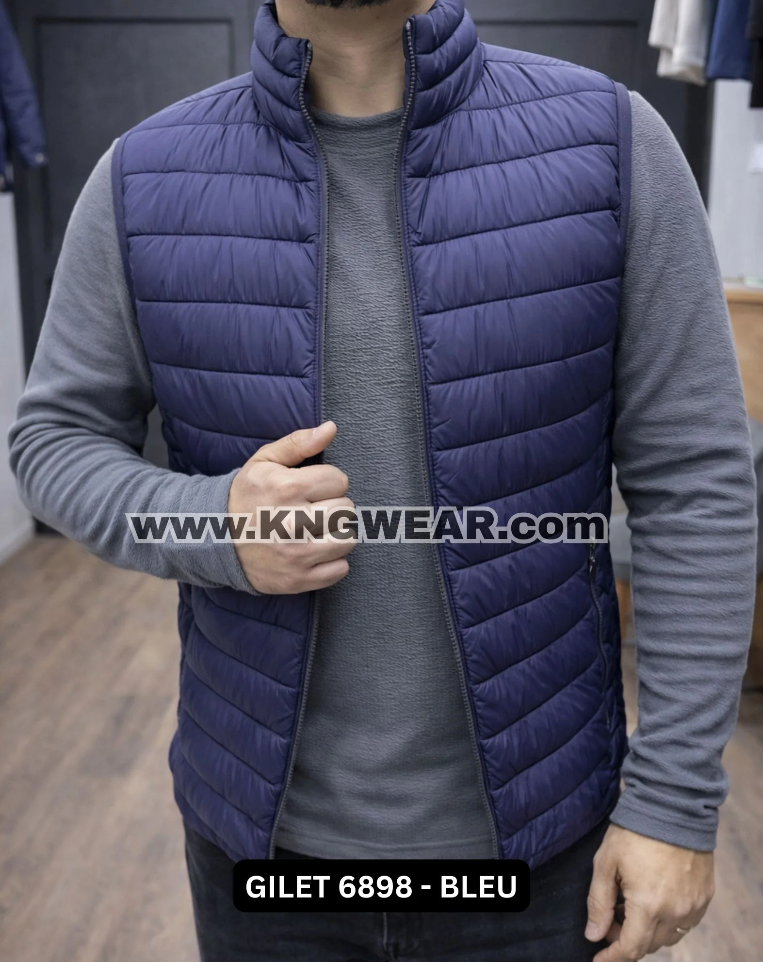 GILET 6898 - BLEU