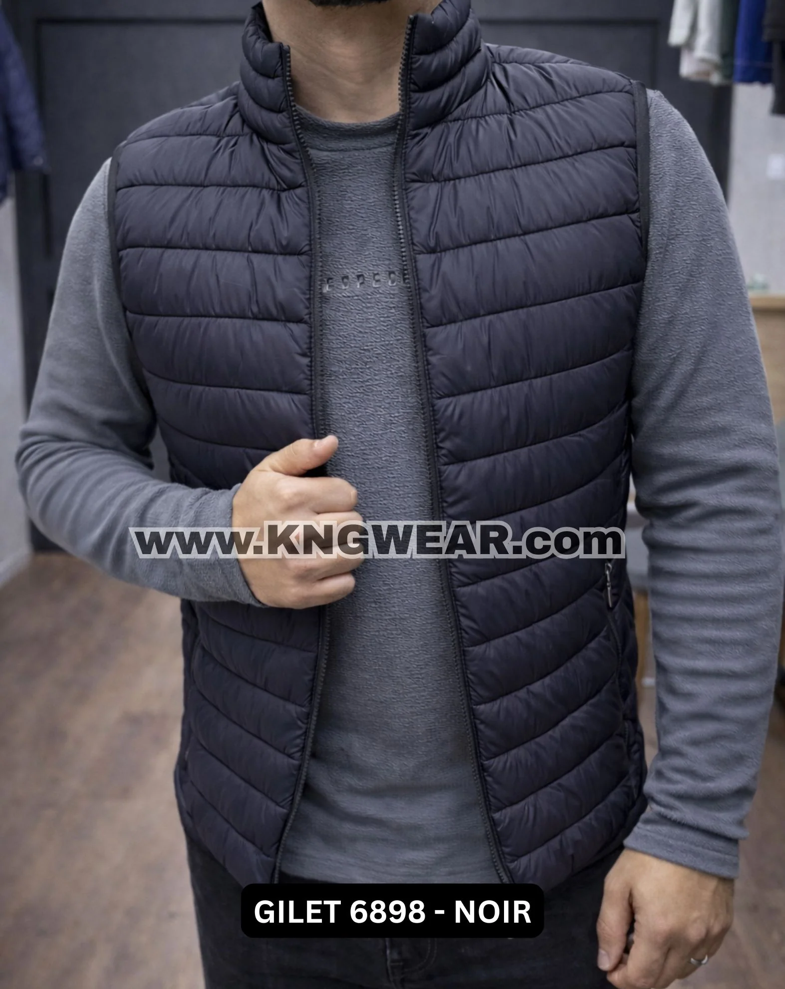 GILET 6898 - NOIR