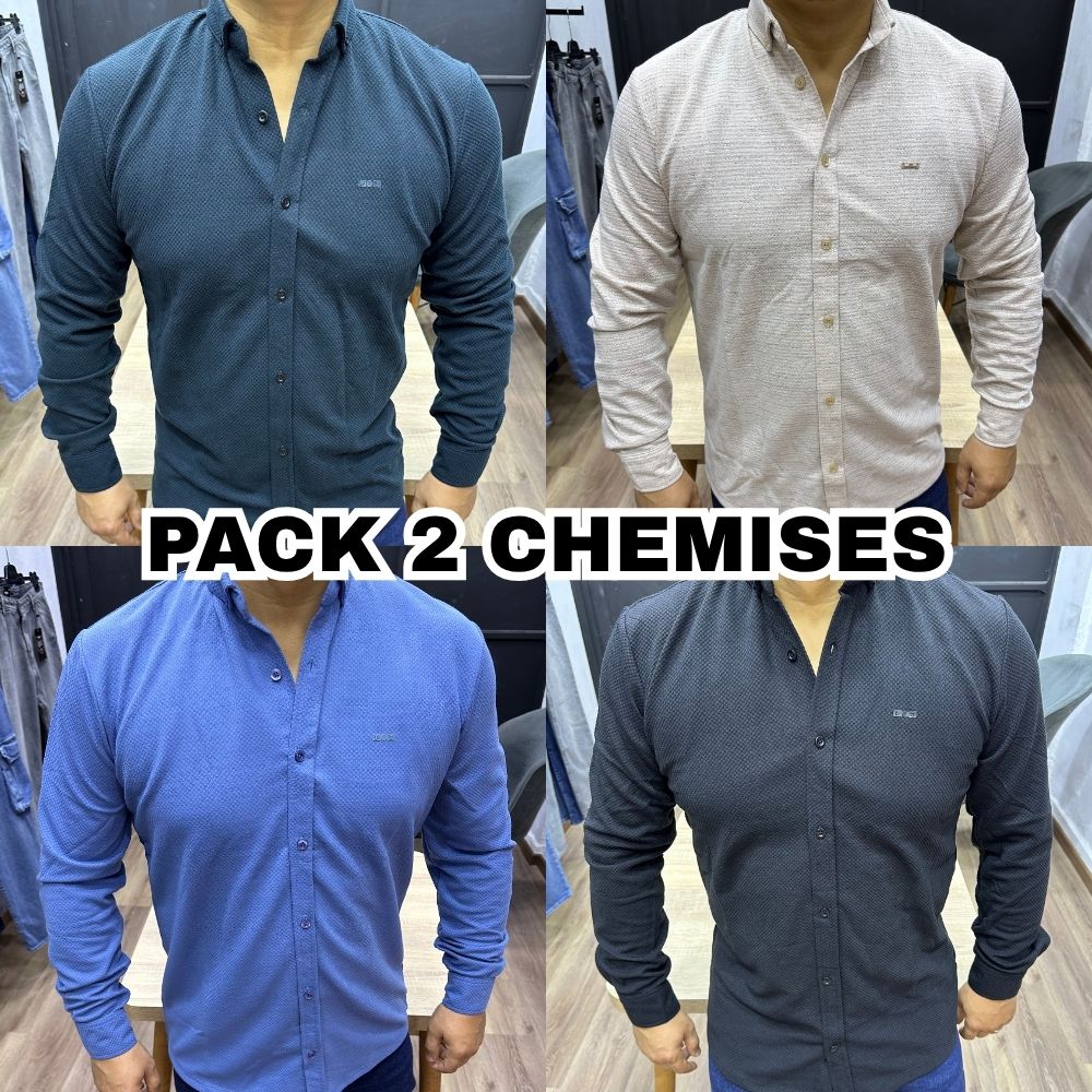PACK 2 CHEMISE CH-TK 🇹🇷 - OFFRE SPÉCIAL