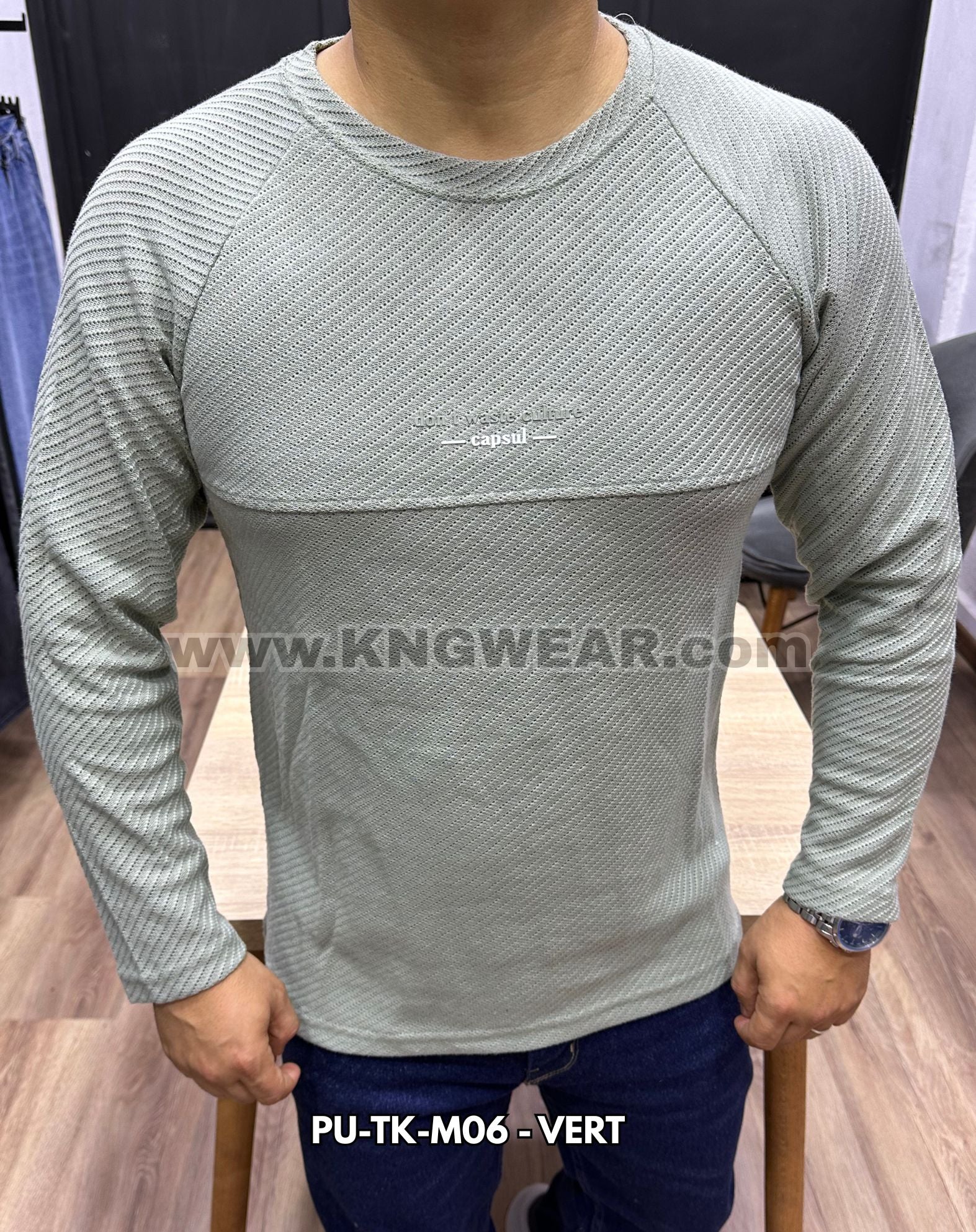 PULL CAPSUL PU-TK-M06 - VERT CLAIR 🇹🇷