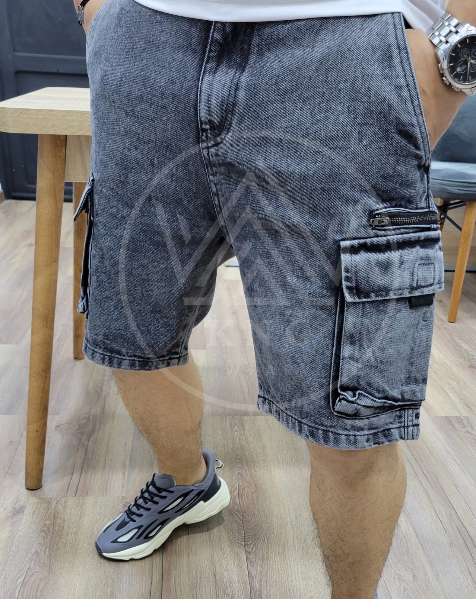 Short Para - GRIS CLAIR ZIP - Image 2